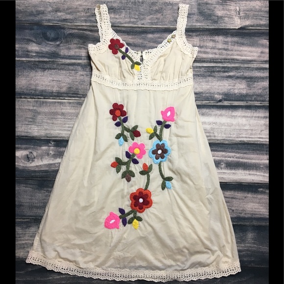 joystick Dresses & Skirts - Joystick Dress Hand Stitched Floral Size Medium